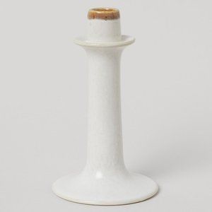 H&M Stoneware Candlestick (7" height)